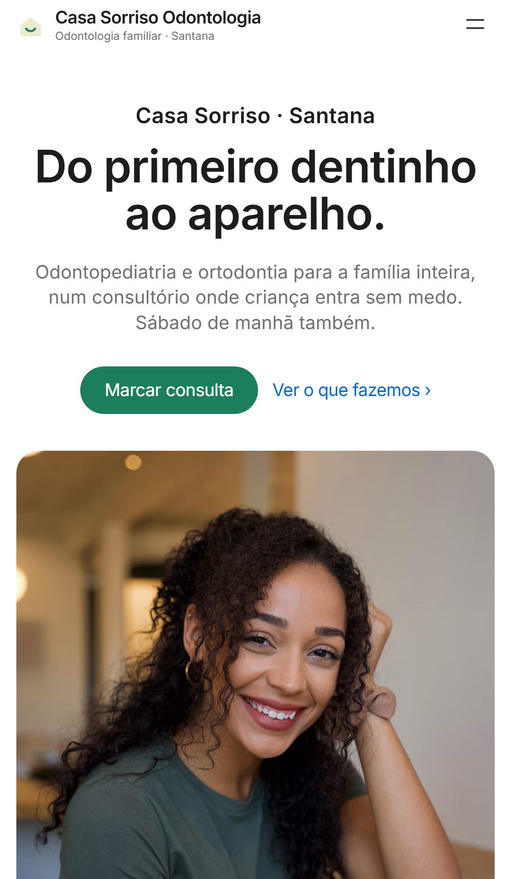 Modelo Casa Sorriso no celular